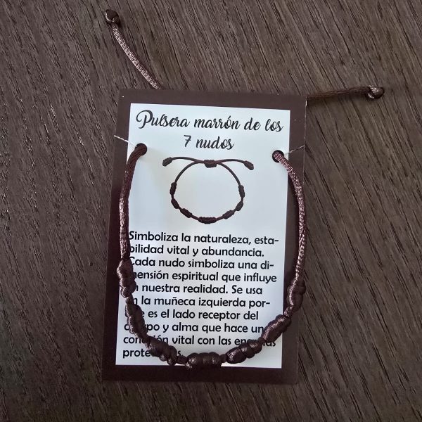 Novidade! Pulseira 7 nós Castanha