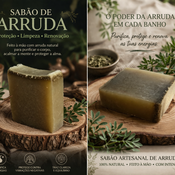 Novidade! Sabão de Arruda Artesanal