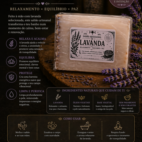 Novidade! Sabão Artesanal de Lavanda